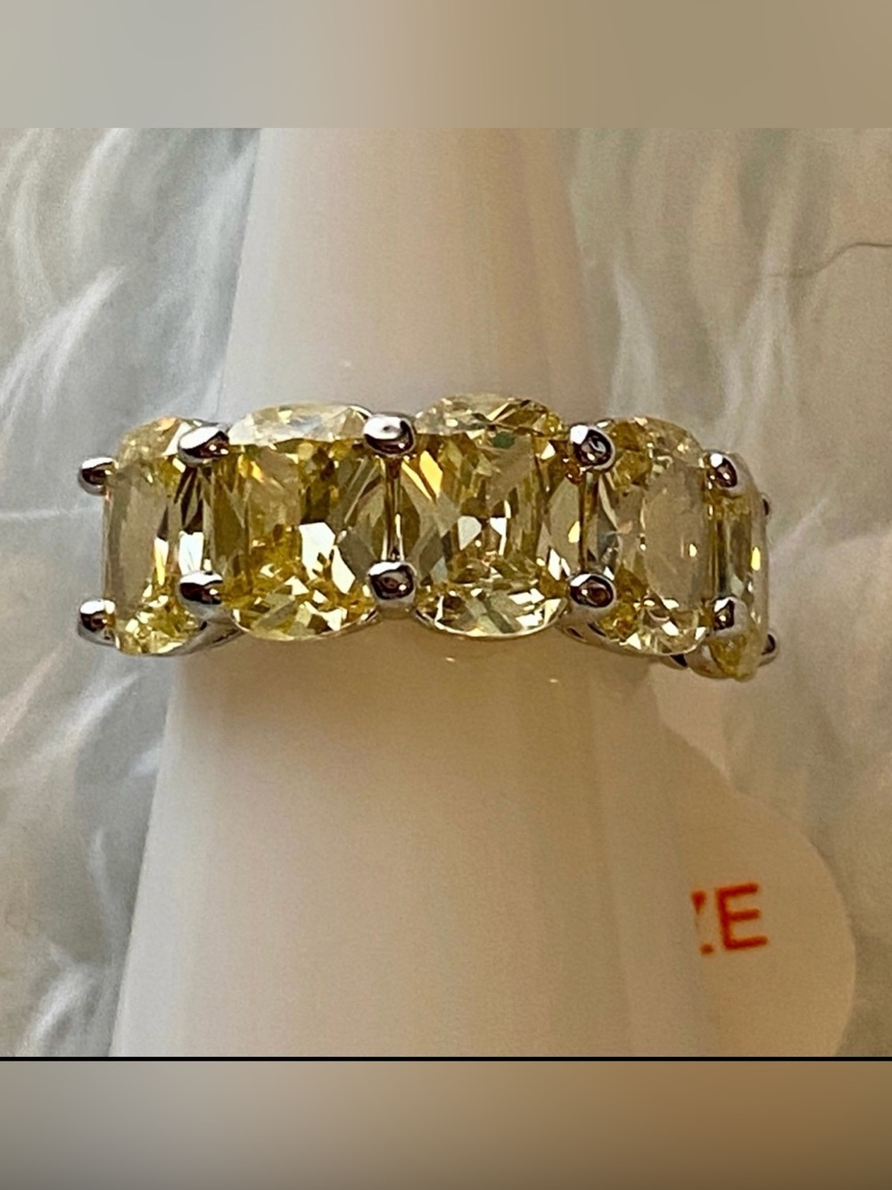 Bomb Party Lemon CZ Ring
